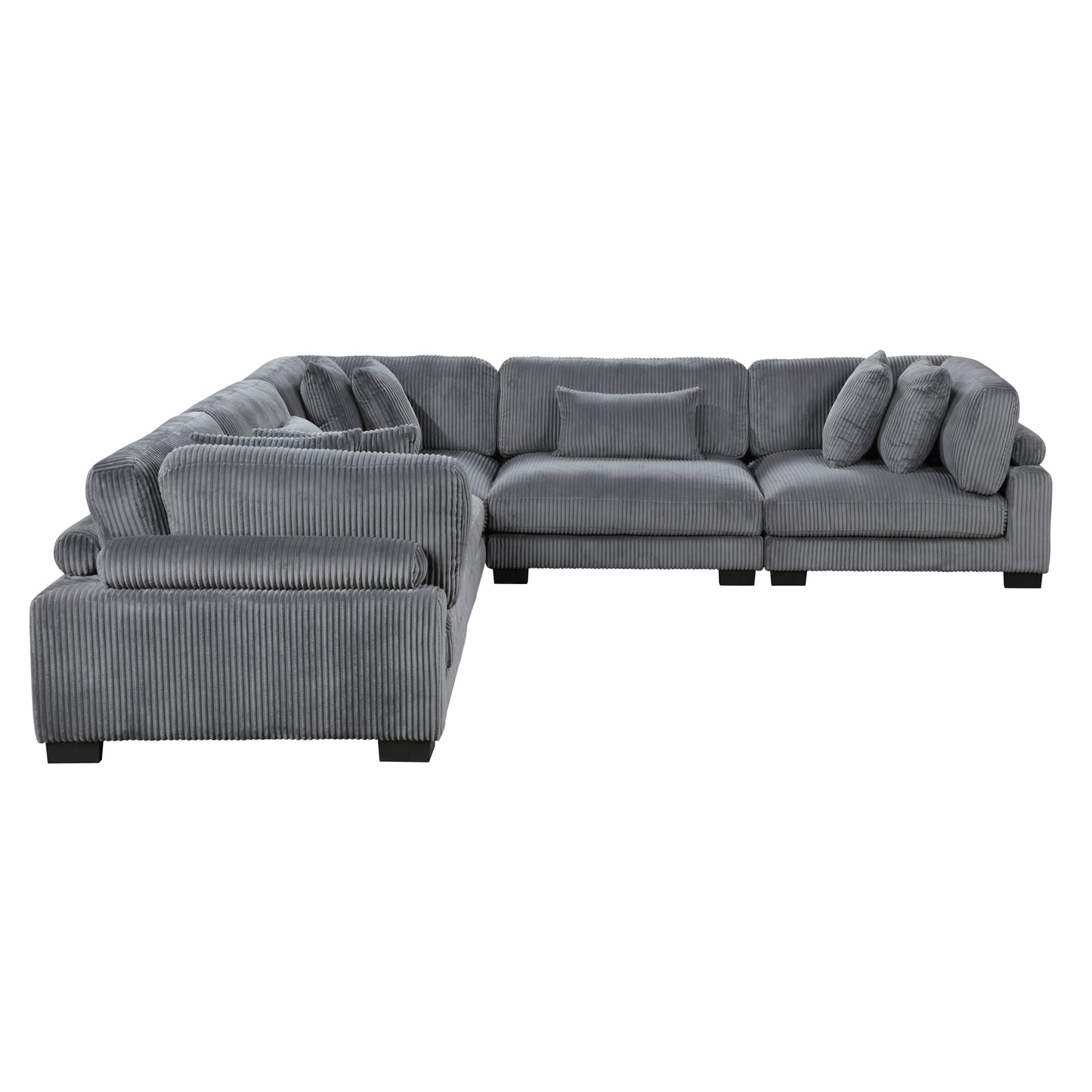 8555GY*2AC3CR - (5)5-Piece Modular Sectional