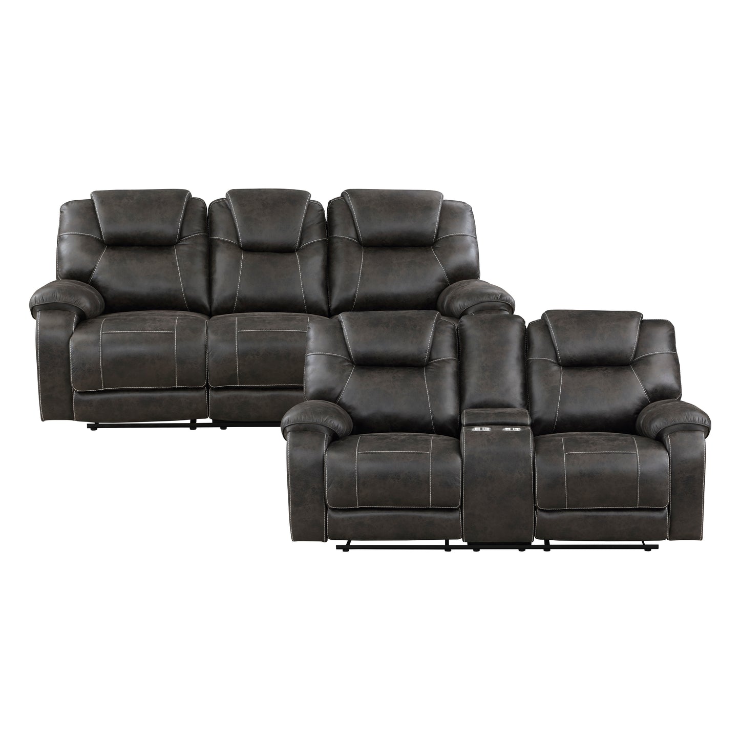 8560PM*2 - 2pc Set: Sofa, Love