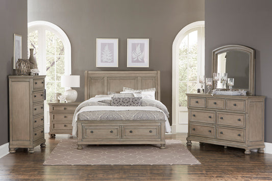 2259KGY-1CK* - (3) California King Platform Bed with Footboard Storage