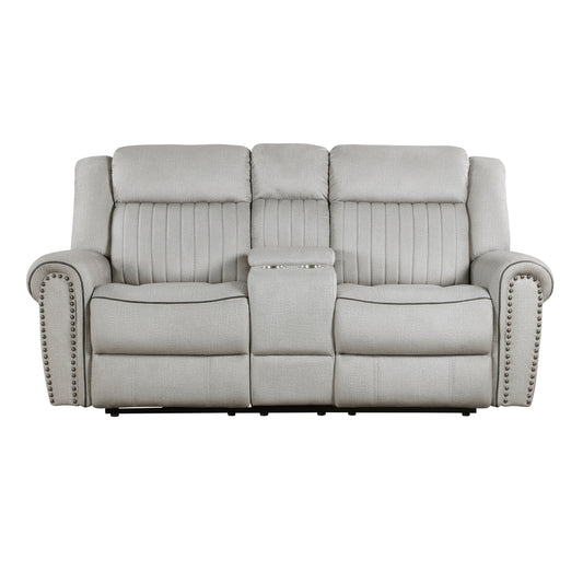 9204MT-2PW - Power Double Reclining Love Seat with Center Console