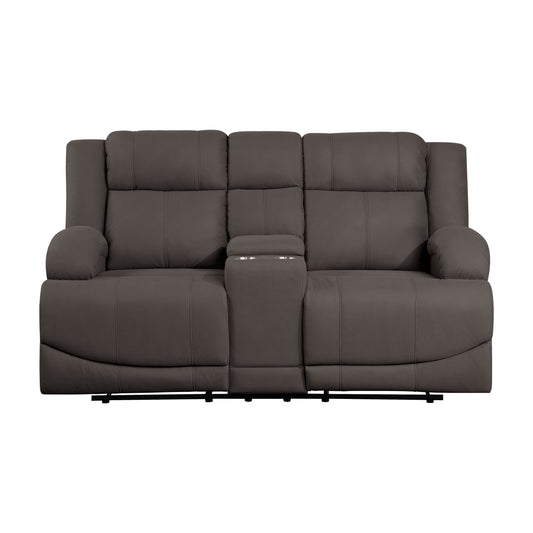 9207CHC-2 - Double Reclining Love Seat with Center Console