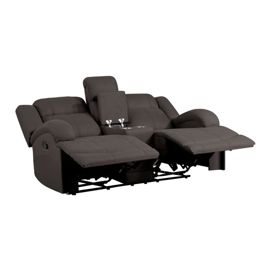 9207CHC-2 - Double Reclining Love Seat with Center Console