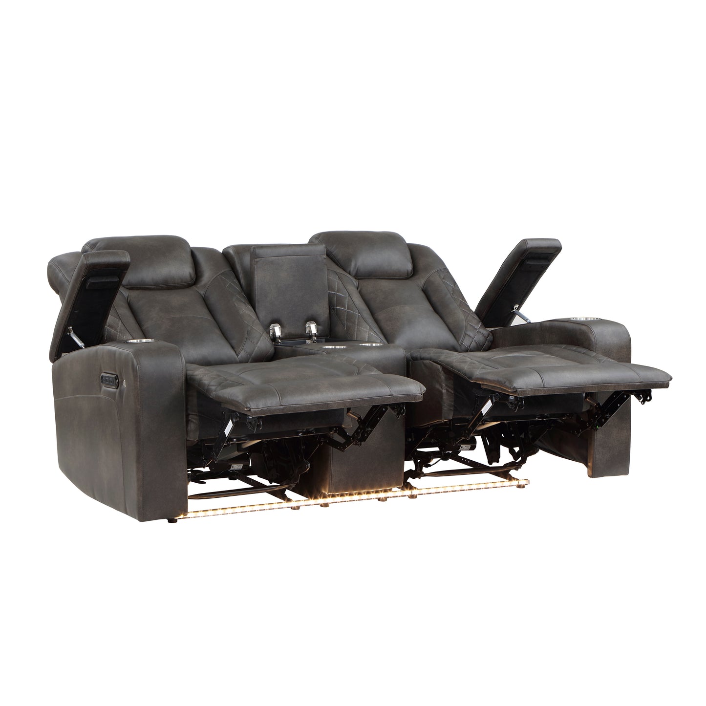9211BRG*2PWH - 2pc Set: Sofa, Love (Power)