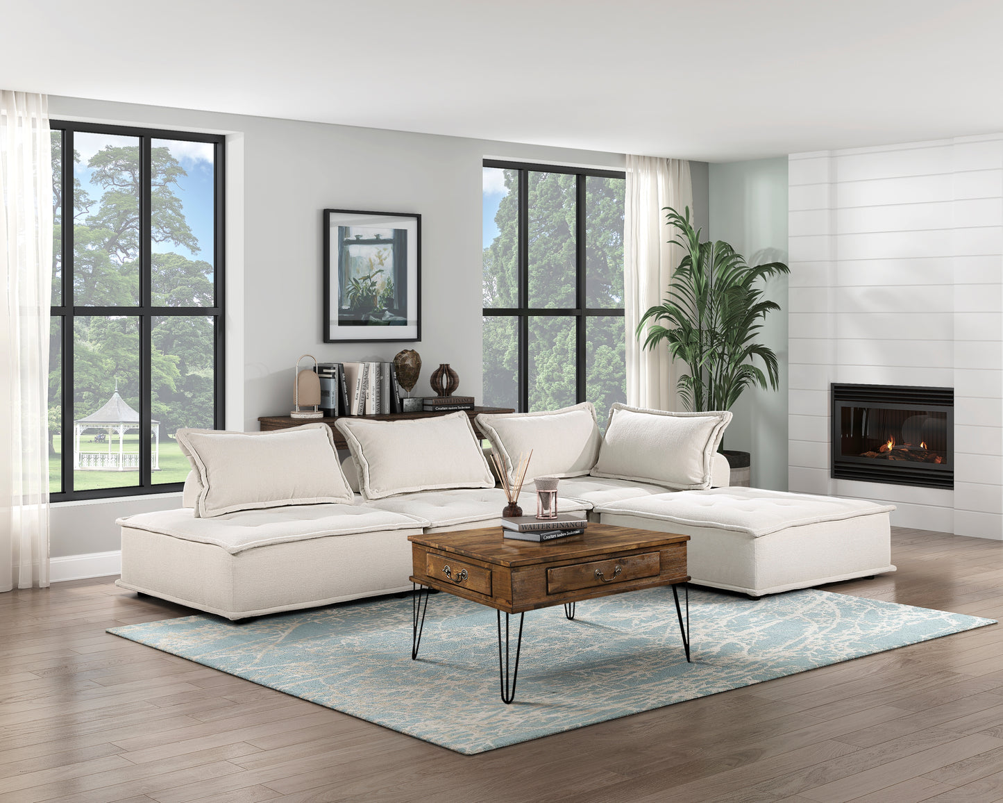 9237BE*4SC - (4)4-Piece Modular Sectional