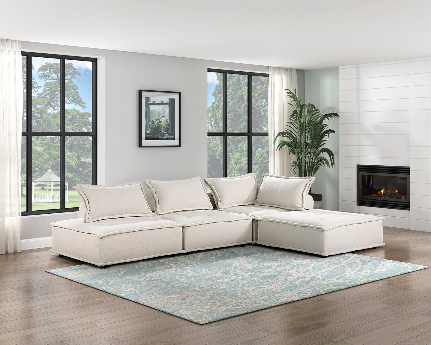 9237BE*4SC - (4)4-Piece Modular Sectional