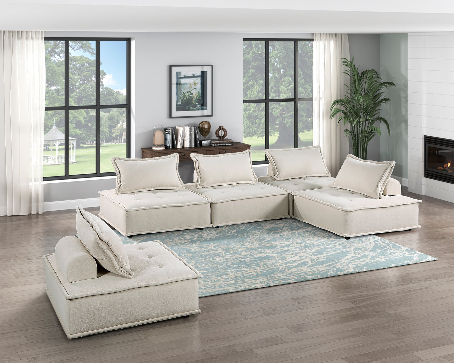 9237BE*5SC - (5)5-Piece Modular Sectional