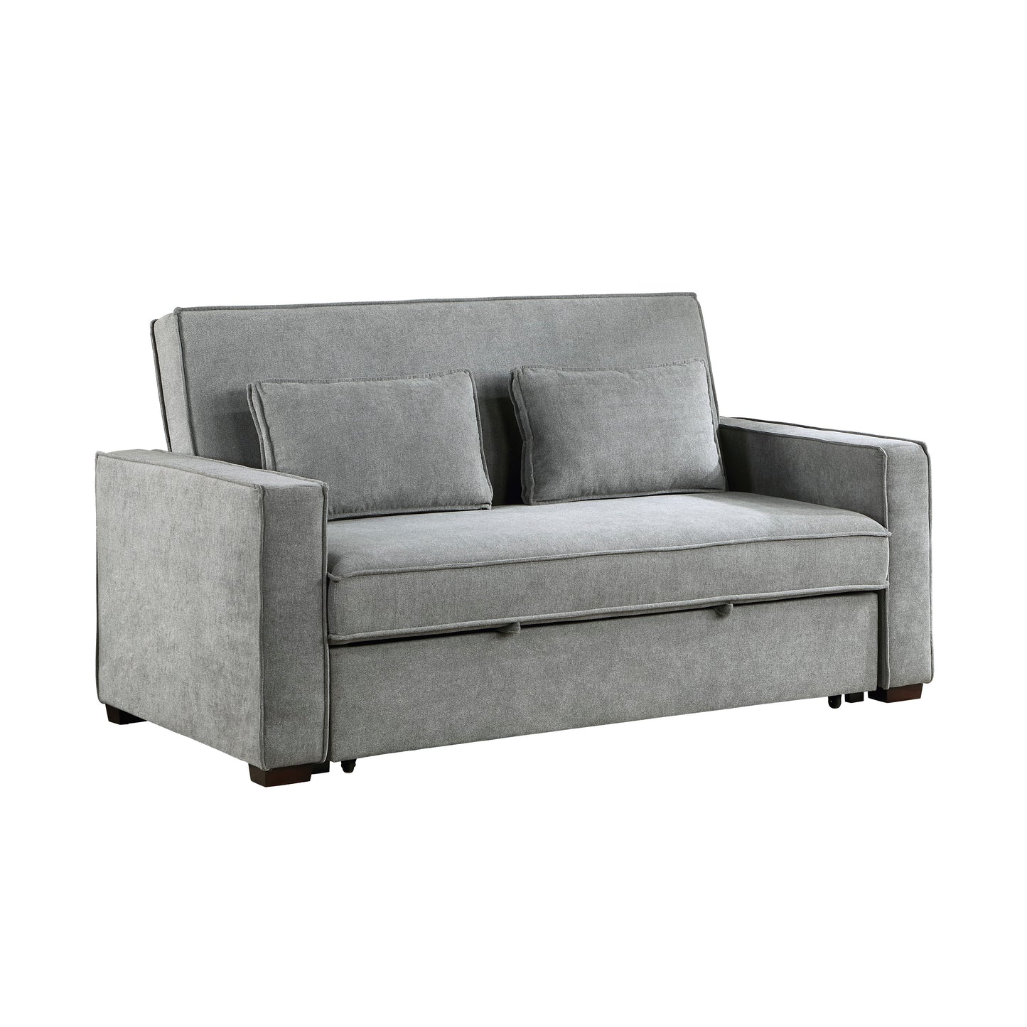 9238GY-3CL - Convertible Studio Sofa with Pull-out Bed