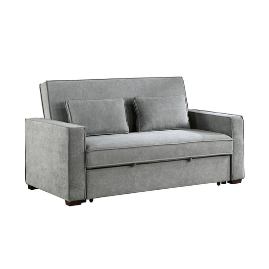 9238GY-3CL - Convertible Studio Sofa with Pull-out Bed