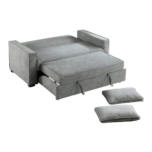 9238GY-3CL - Convertible Studio Sofa with Pull-out Bed