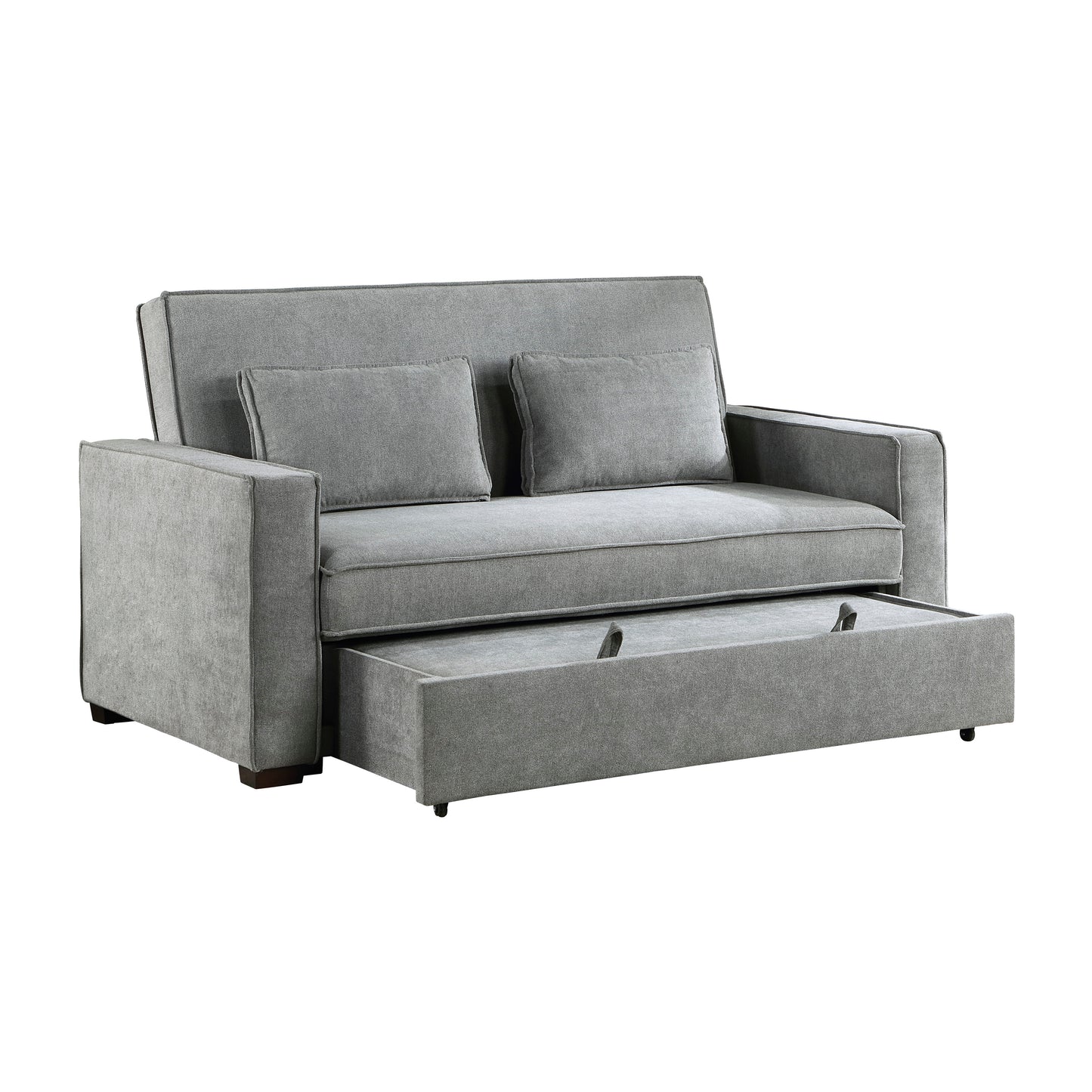 9238GY-3CL - Convertible Studio Sofa with Pull-out Bed