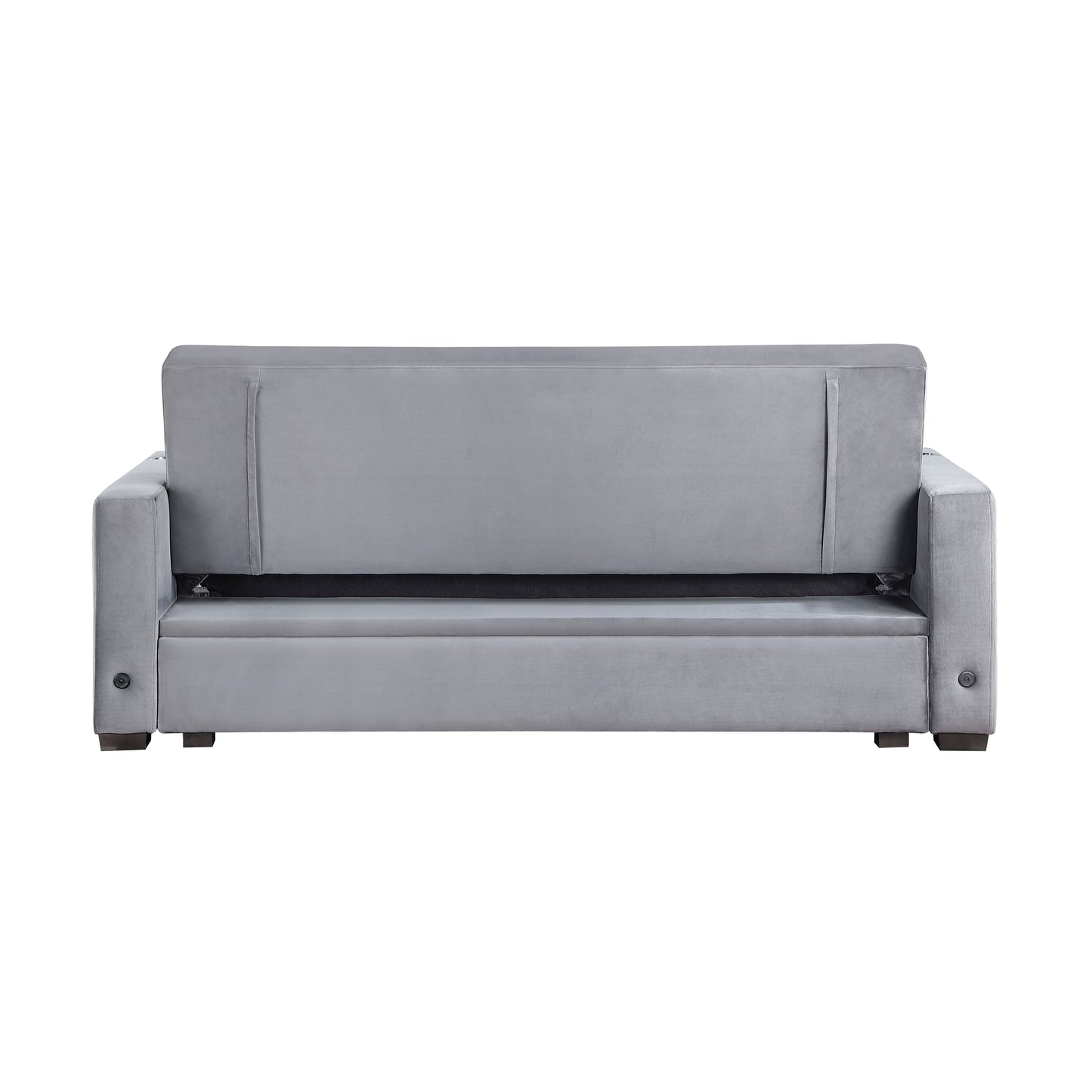 9258 - Convertible Sofa with Hidden Storage, Cup Holders and Charging Ports