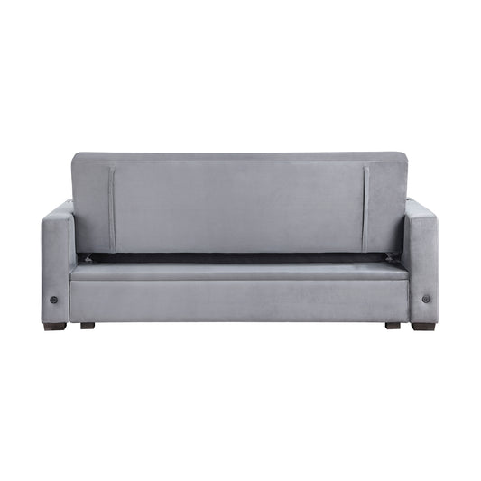 9258 - Convertible Sofa with Hidden Storage, Cup Holders and Charging Ports