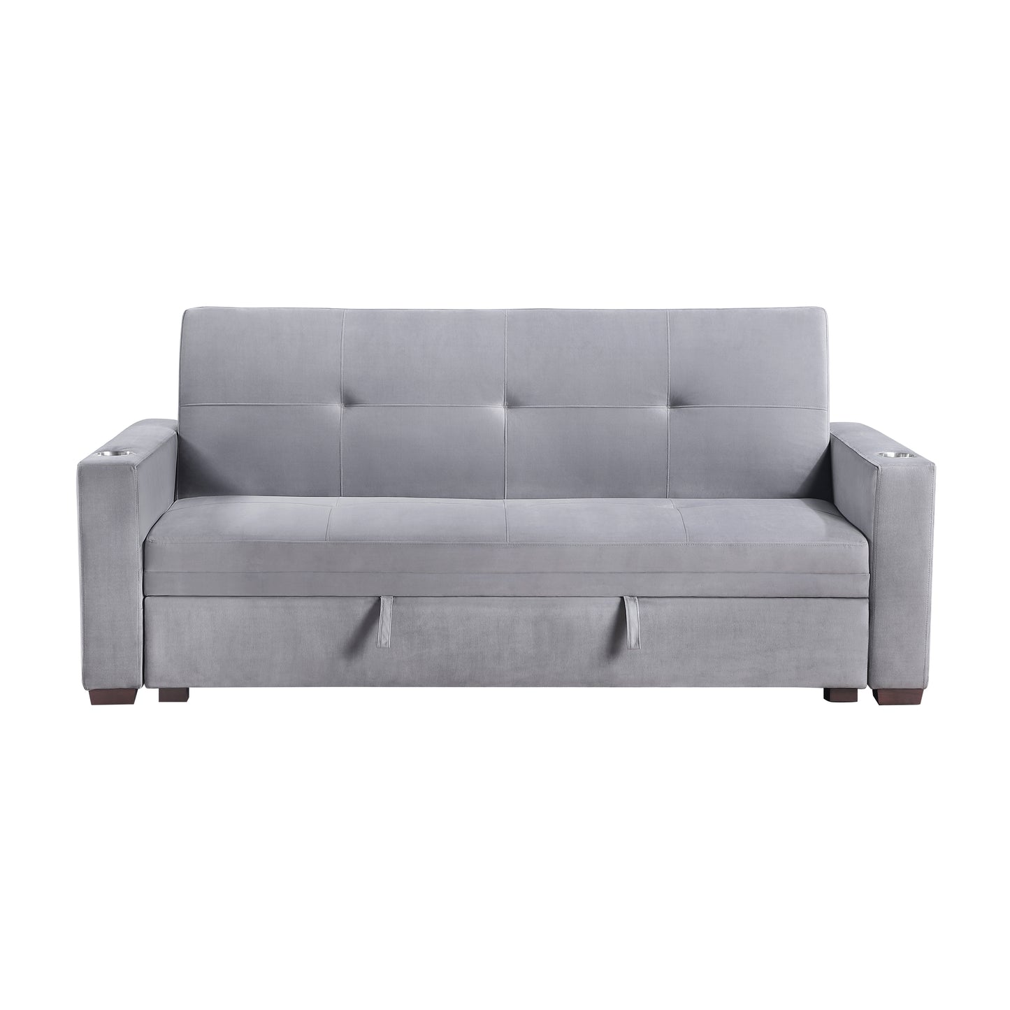 9258 - Convertible Sofa with Hidden Storage, Cup Holders and Charging Ports