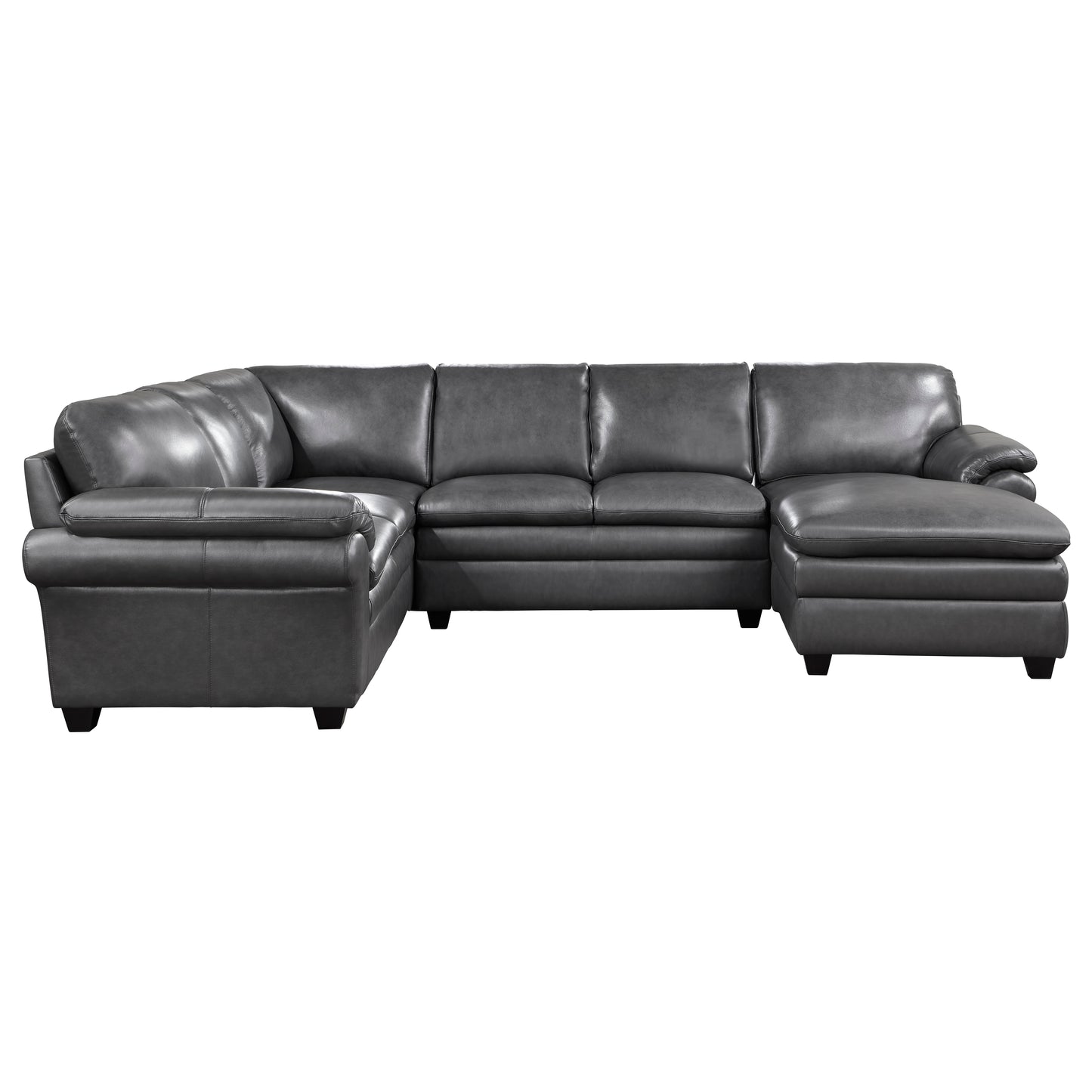 9267GY*42LRC - (4)4-Piece Sectional with Right Chaise