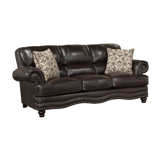 9268BRW*2 - 2pc Set: Sofa, Love