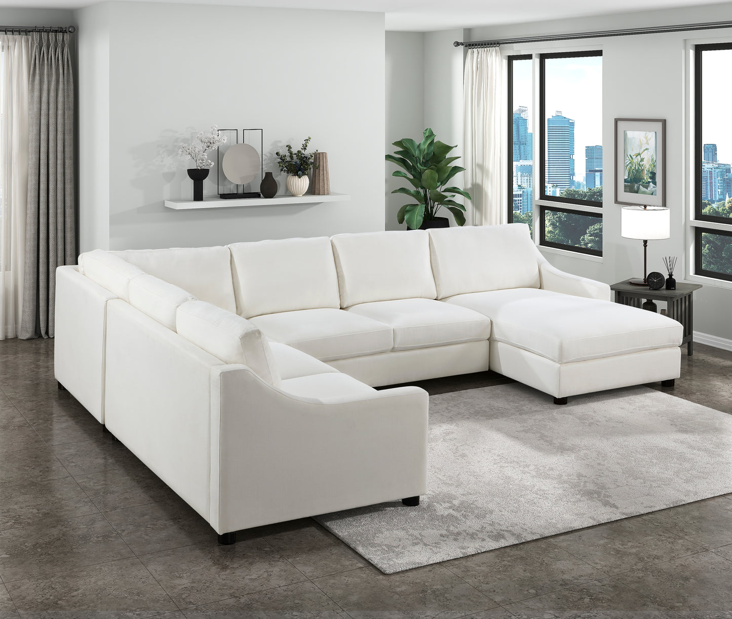 9277VR*42LRC - (4)4-Piece Sectional with Right Chaise