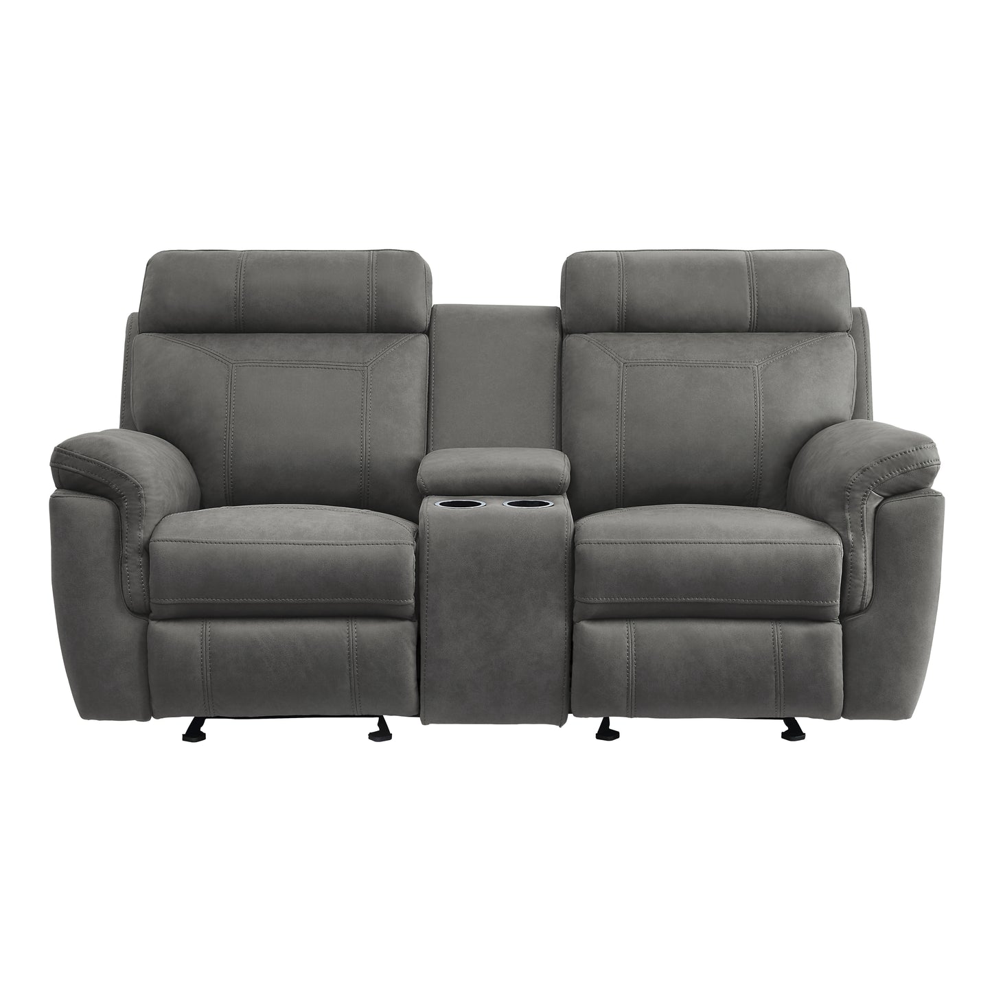 9301GRY*2 - 2pc Set: Sofa, Love