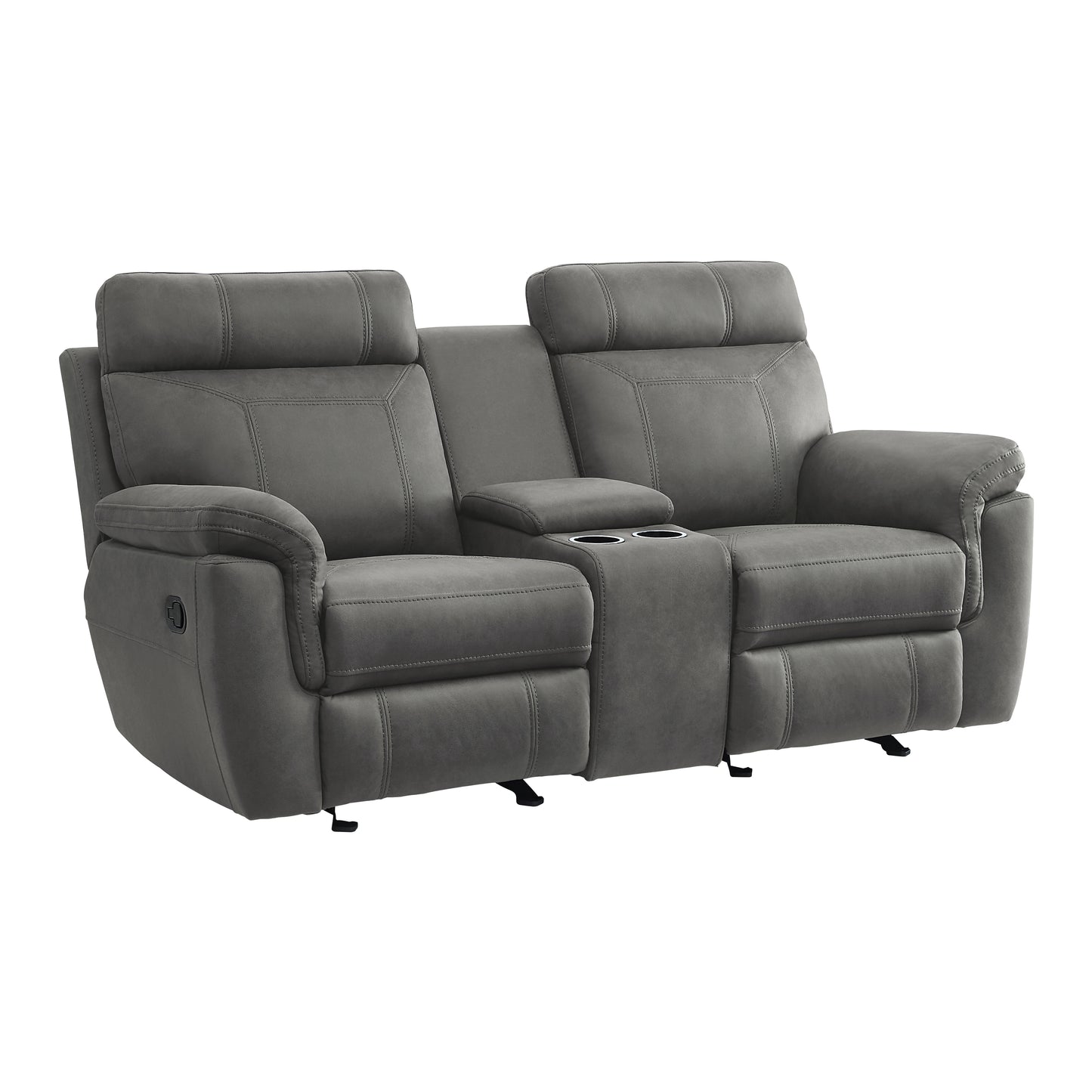 9301GRY*2 - 2pc Set: Sofa, Love