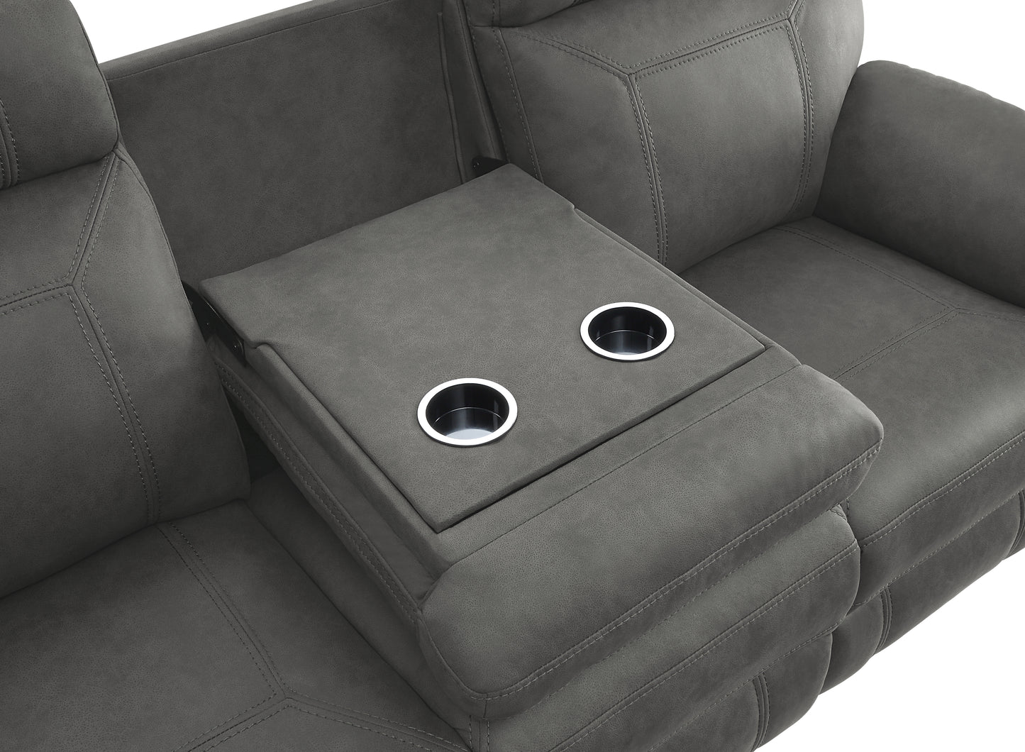 9301GRY*2 - 2pc Set: Sofa, Love