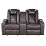 9366DB*2PWH - 2pc Set: Sofa, Love (Power)