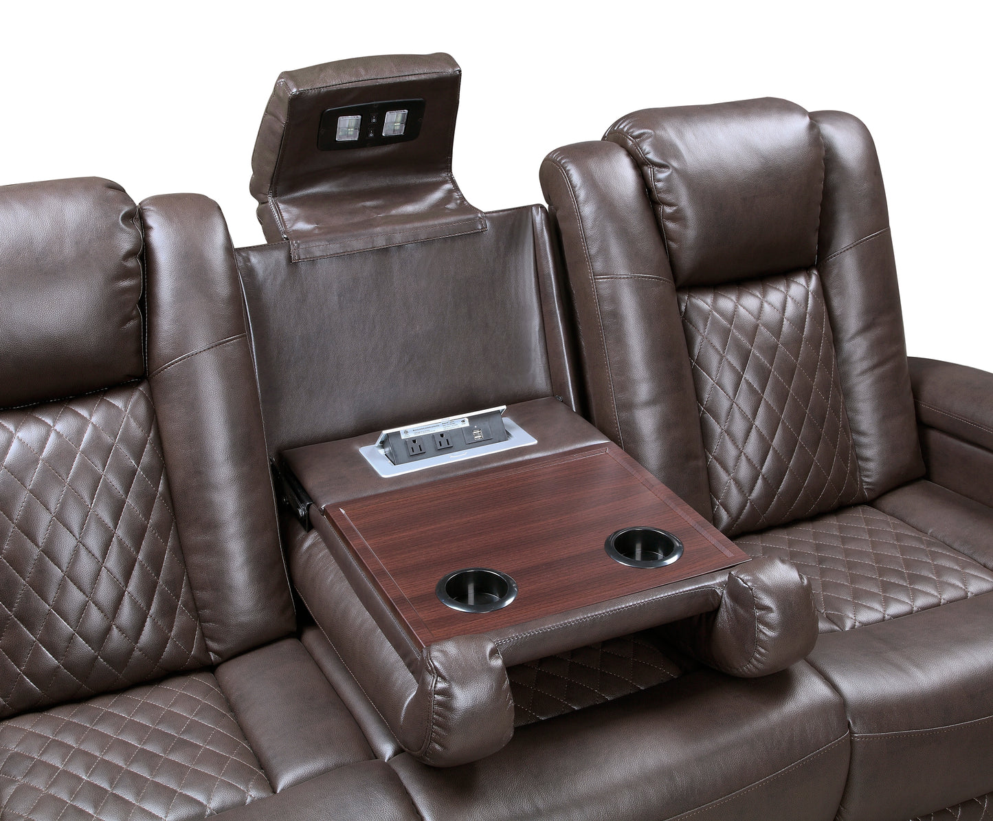 9366DB*2PWH - 2pc Set: Sofa, Love (Power)