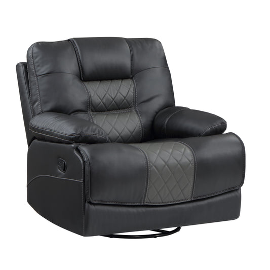 9388GRY-1 - Swivel Glider Reclining Chair