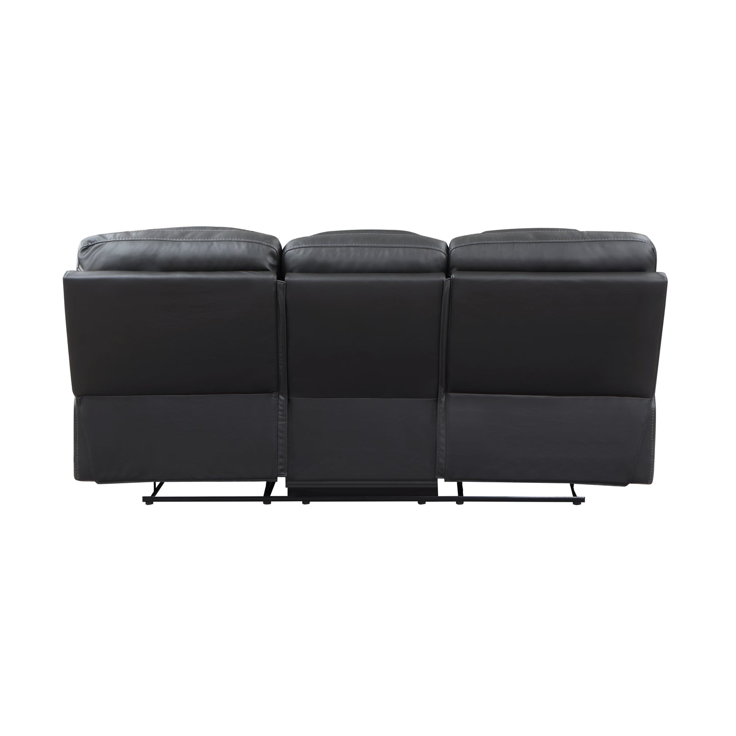 9388GRY-3 - Double Reclining Sofa with Center Drop-Down Cup Holders, Receptacles and USB Ports