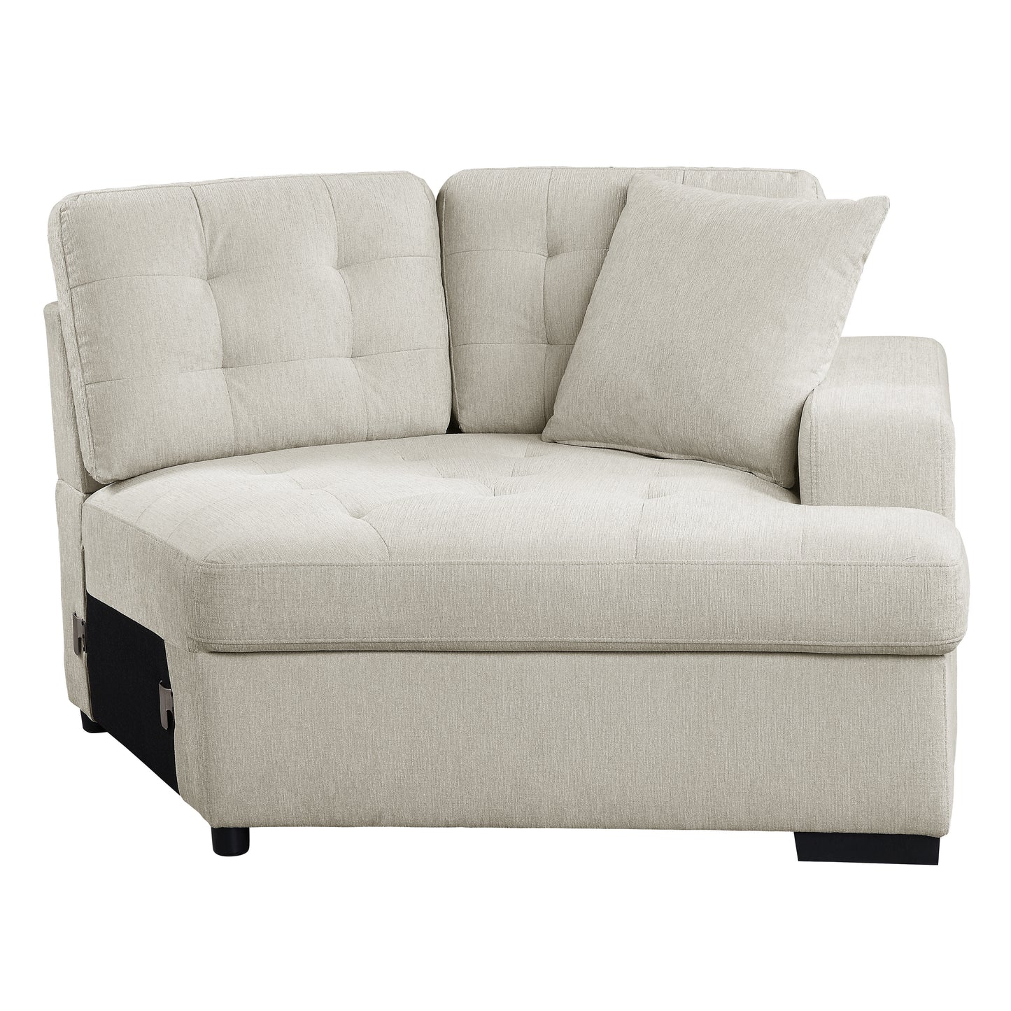 9401BEG*22LRU - (2)2-Piece Sectional with Pull-out Ottoman