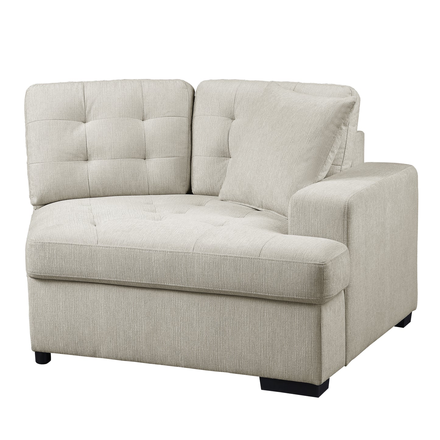 9401BEG*22LRU - (2)2-Piece Sectional with Pull-out Ottoman