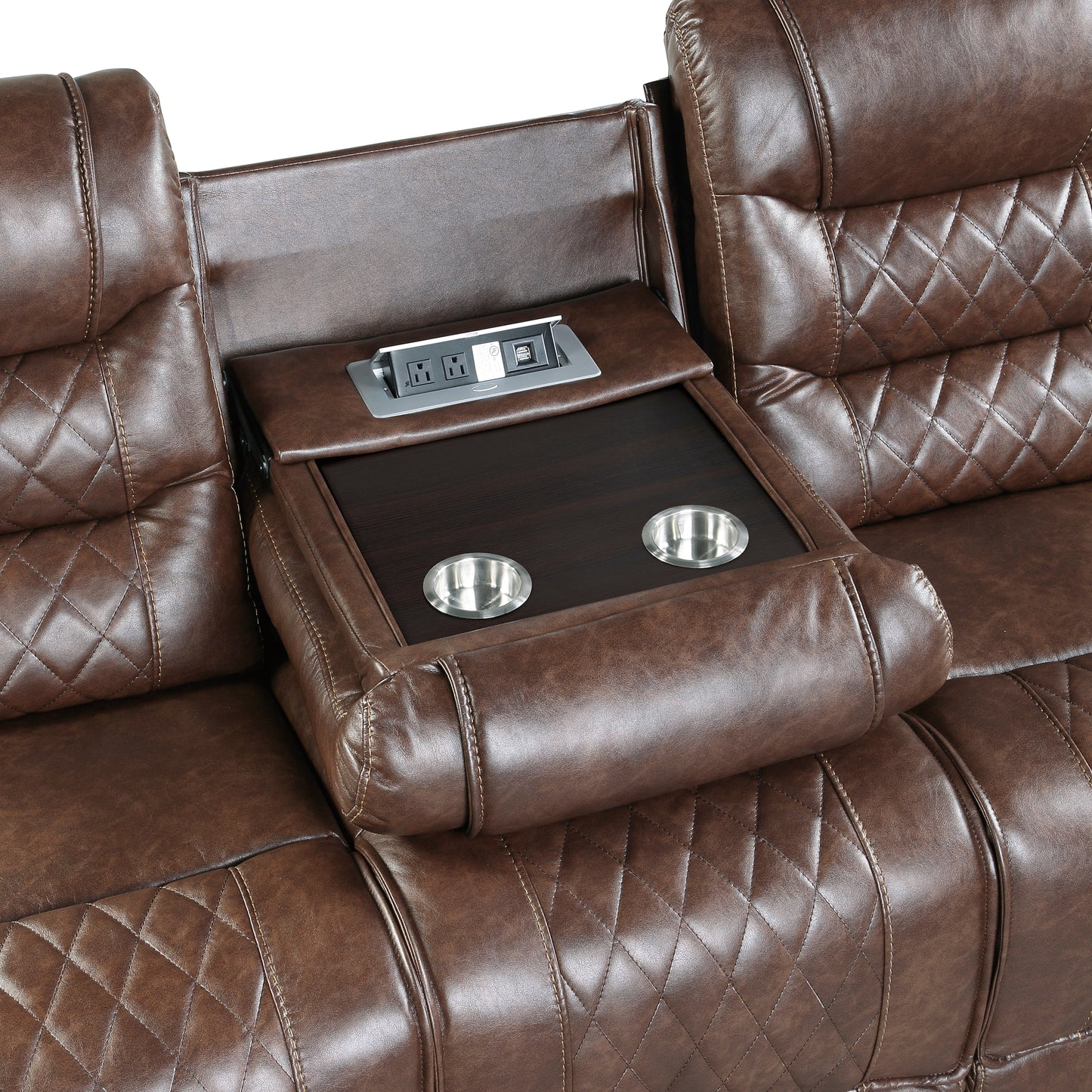 9405BR*2 - 2pc Set: Sofa, Love