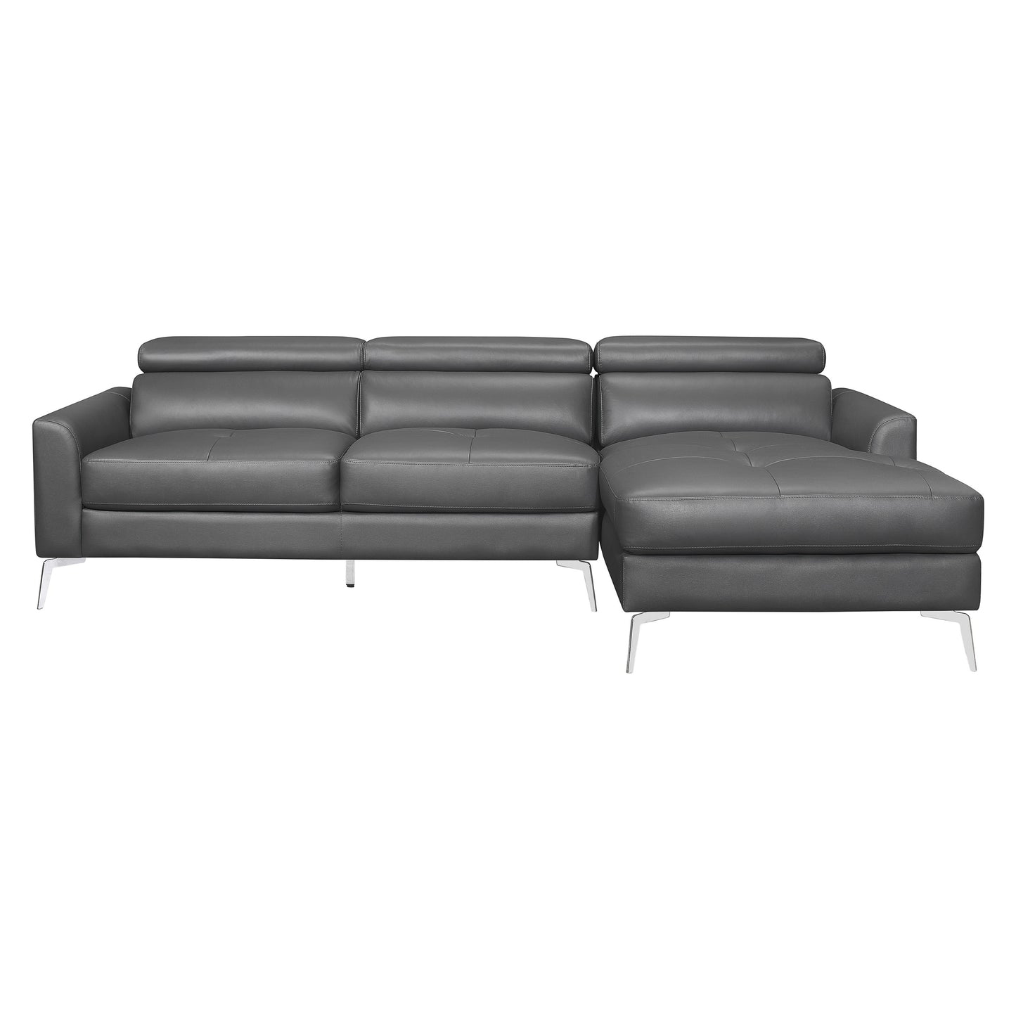 9408DGY*SC - (2)2-Piece Sectional with Right Chaise