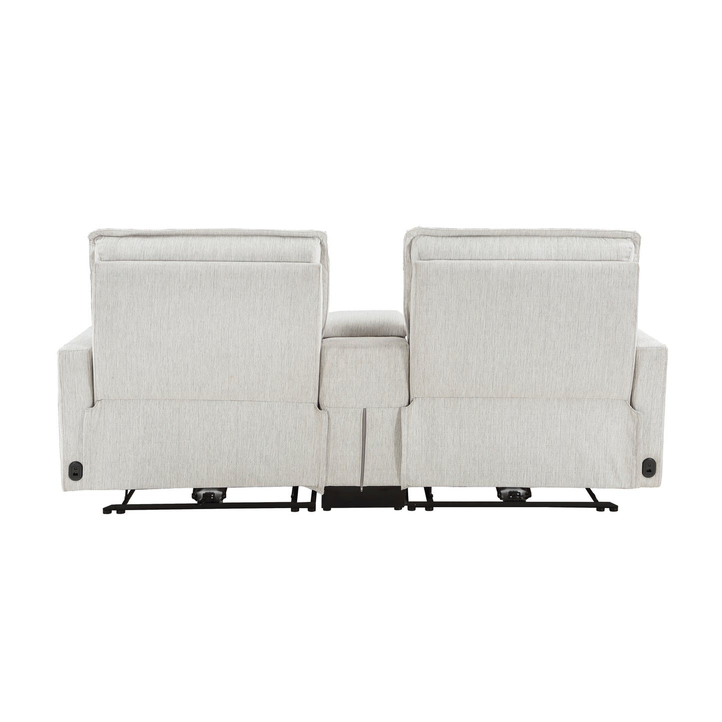 9444HMP-2CNPWH* - (3)Power Double Reclining Love Seat with Center Console and Power Headrests