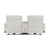 9444HMP-2CNPWH* - (3)Power Double Reclining Love Seat with Center Console and Power Headrests