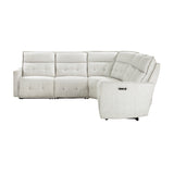 9444HMP*5SCPWH - (5)5-Piece Modular Power Reclining Sectional with Power Headrests