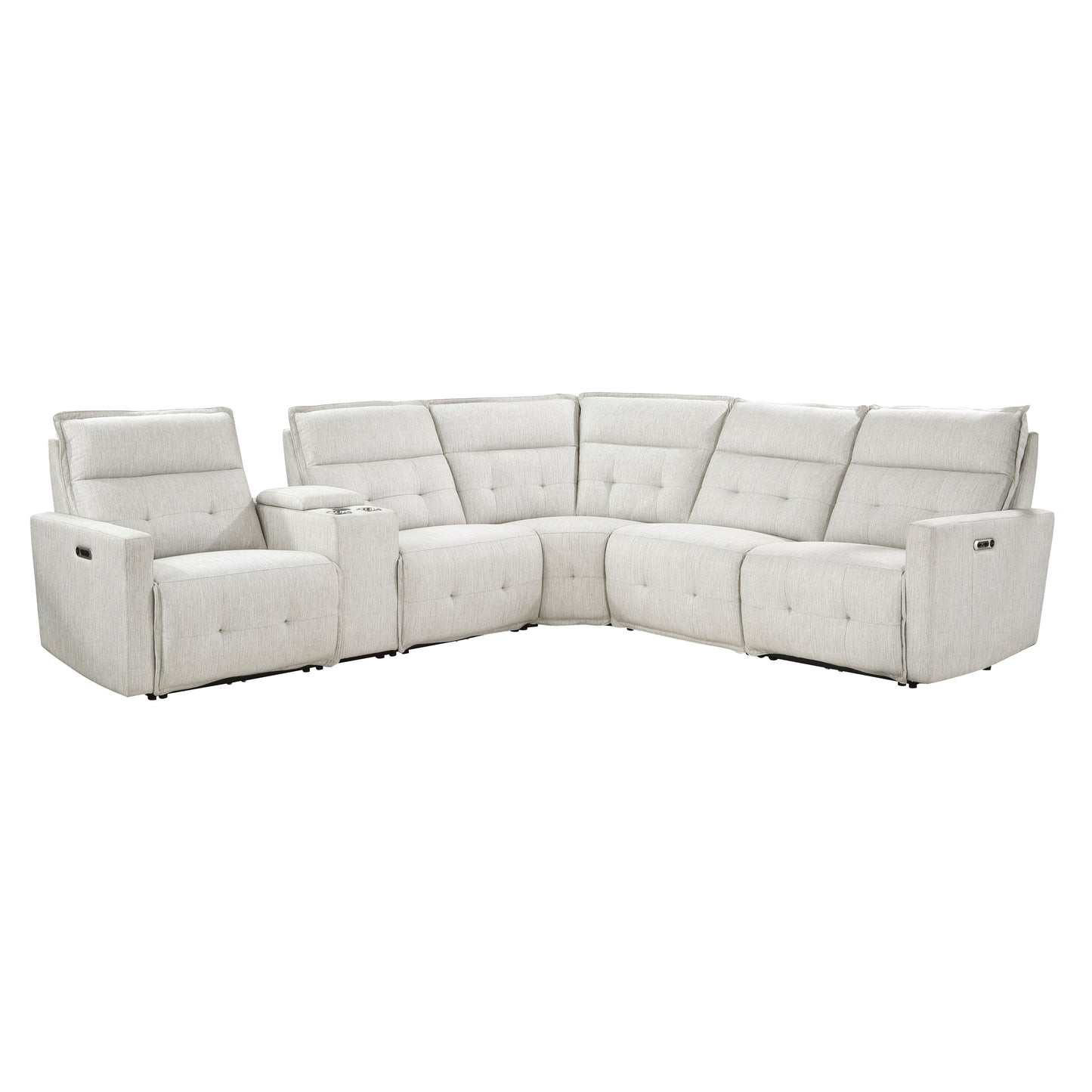 9444HMP*6SCPWH - (6)6-Piece Modular Power Reclining Sectional with Power Headrests