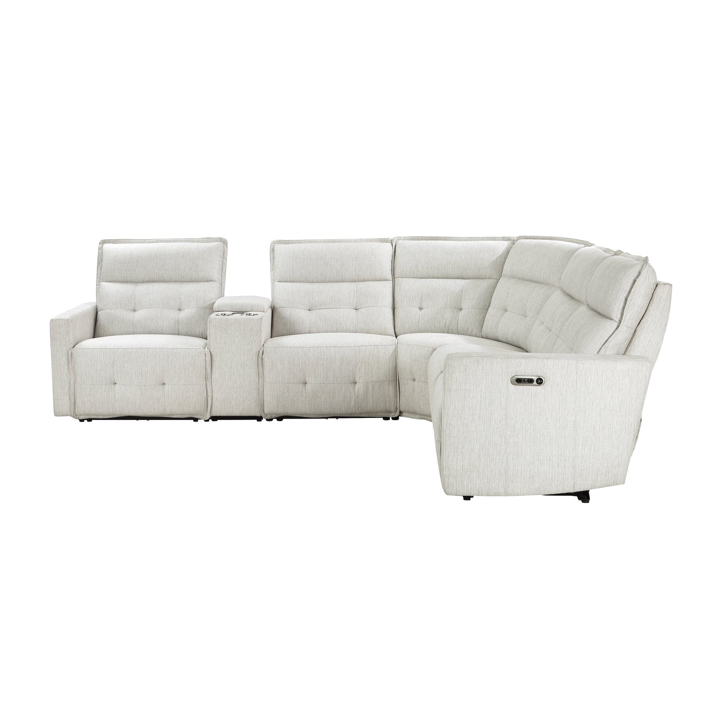 9444HMP*6SCPWH - (6)6-Piece Modular Power Reclining Sectional with Power Headrests