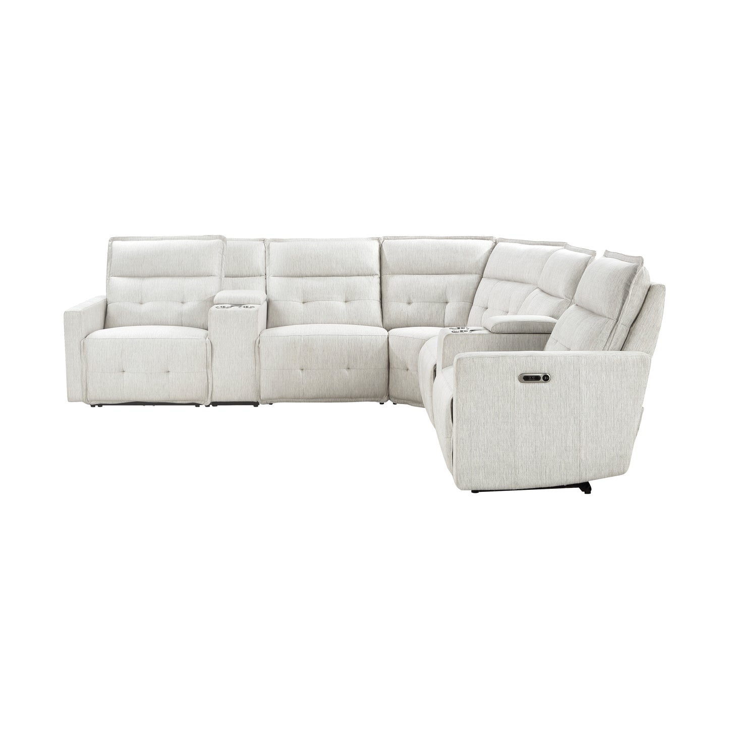 9444HMP*7SCPWH - (7)7-Piece Modular Power Reclining Sectional with Power Headrests
