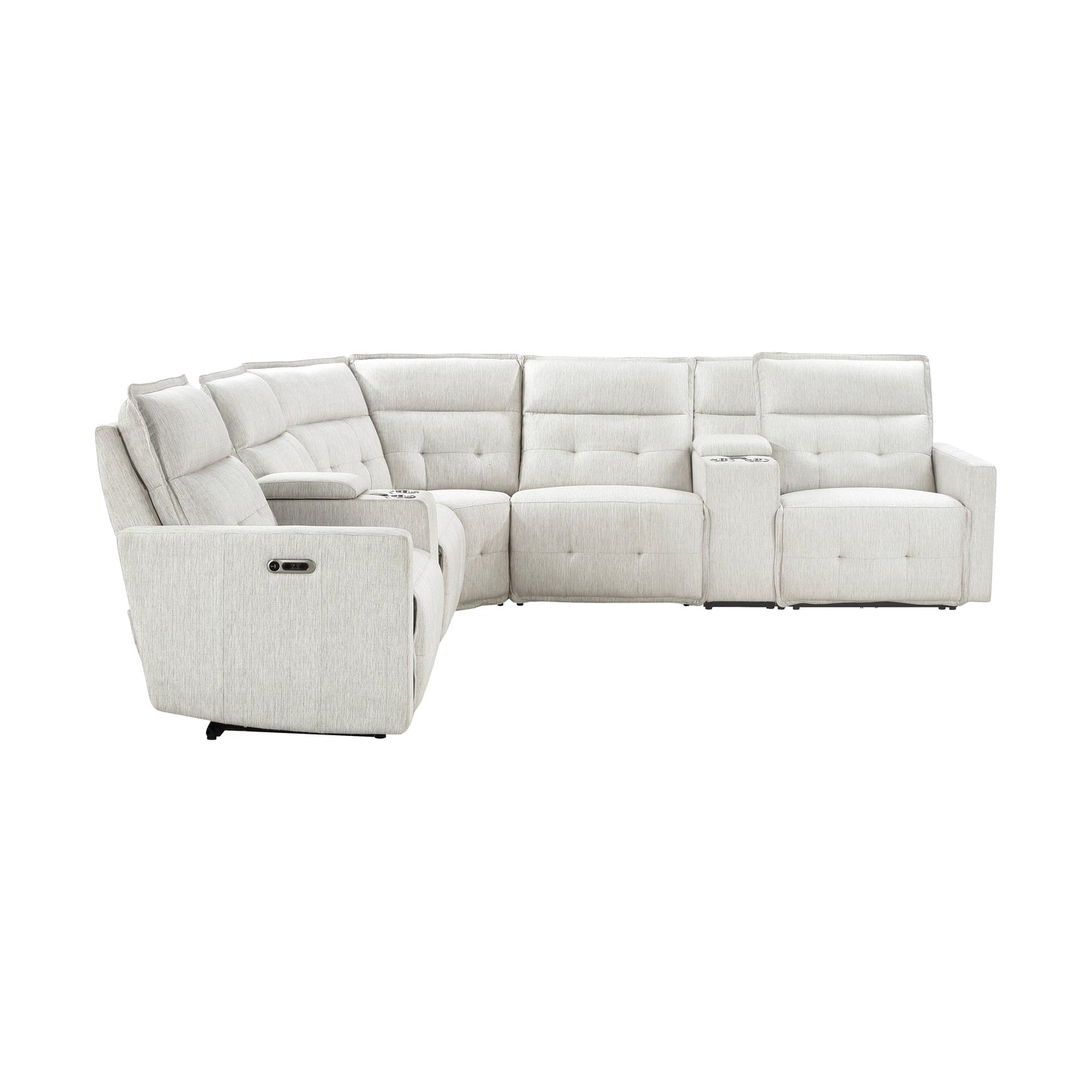 9444HMP*7SCPWH - (7)7-Piece Modular Power Reclining Sectional with Power Headrests