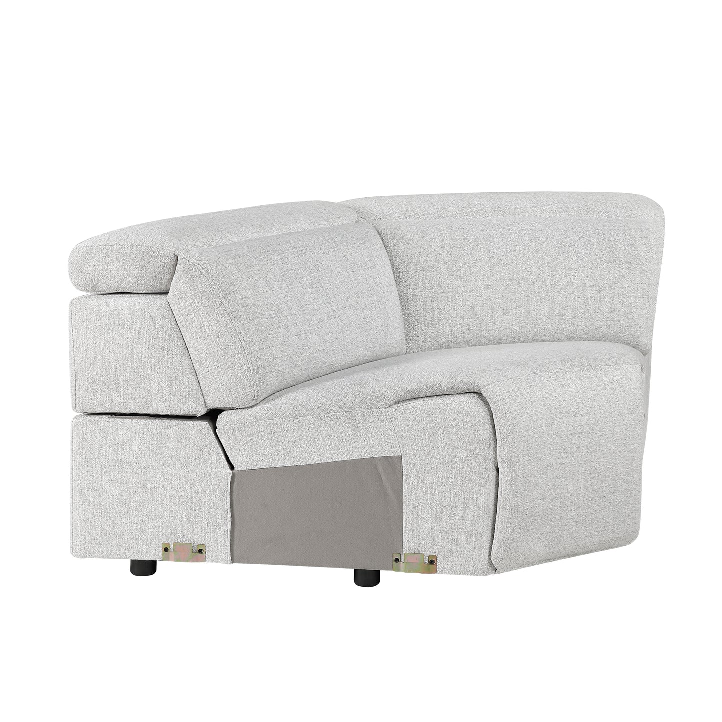 9455CLD*5LRRRPWH - (5)5-Piece Modular Power Reclining Sectional with Power Headrests, Charging Ports