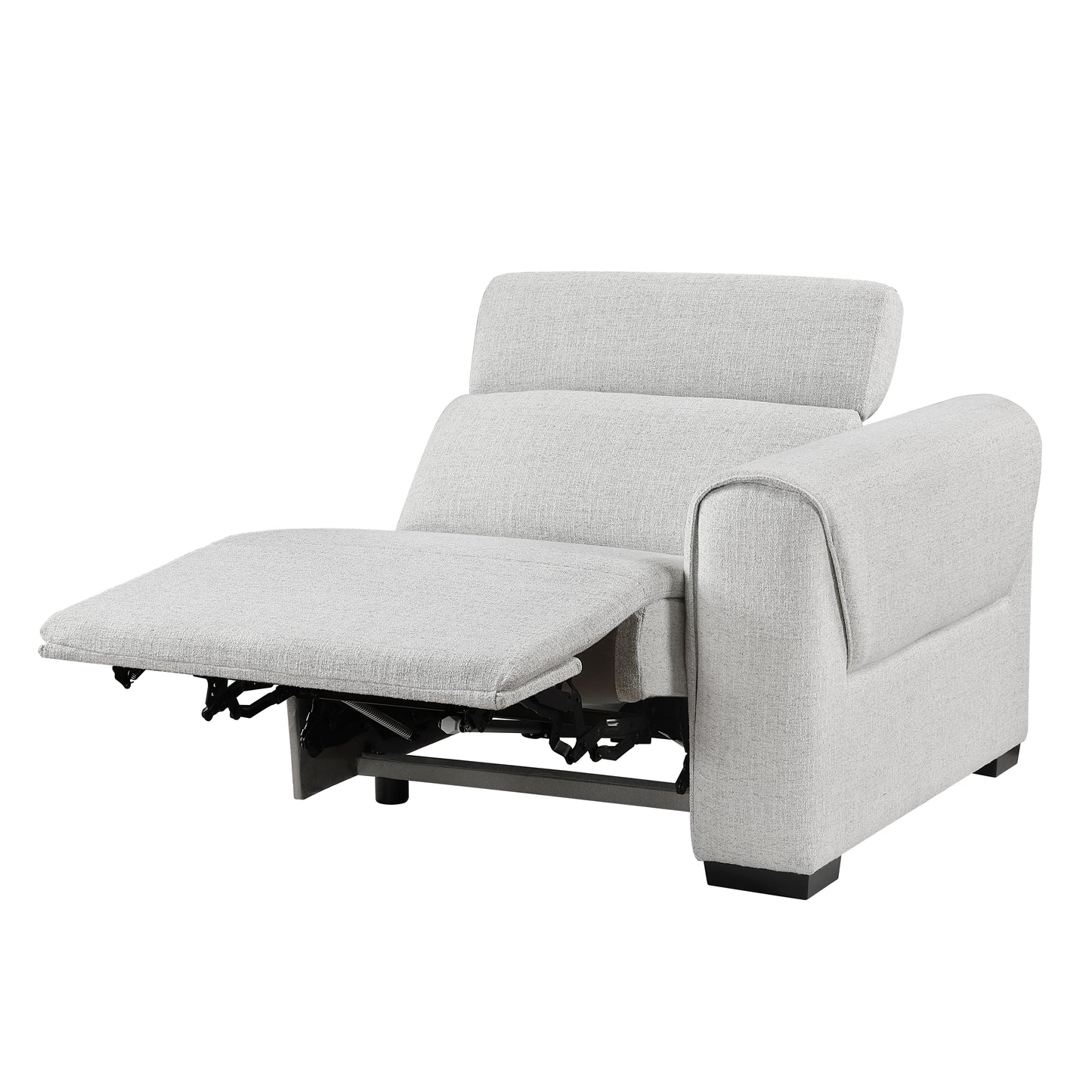 9455CLD*5LRRRPWH - (5)5-Piece Modular Power Reclining Sectional with Power Headrests, Charging Ports