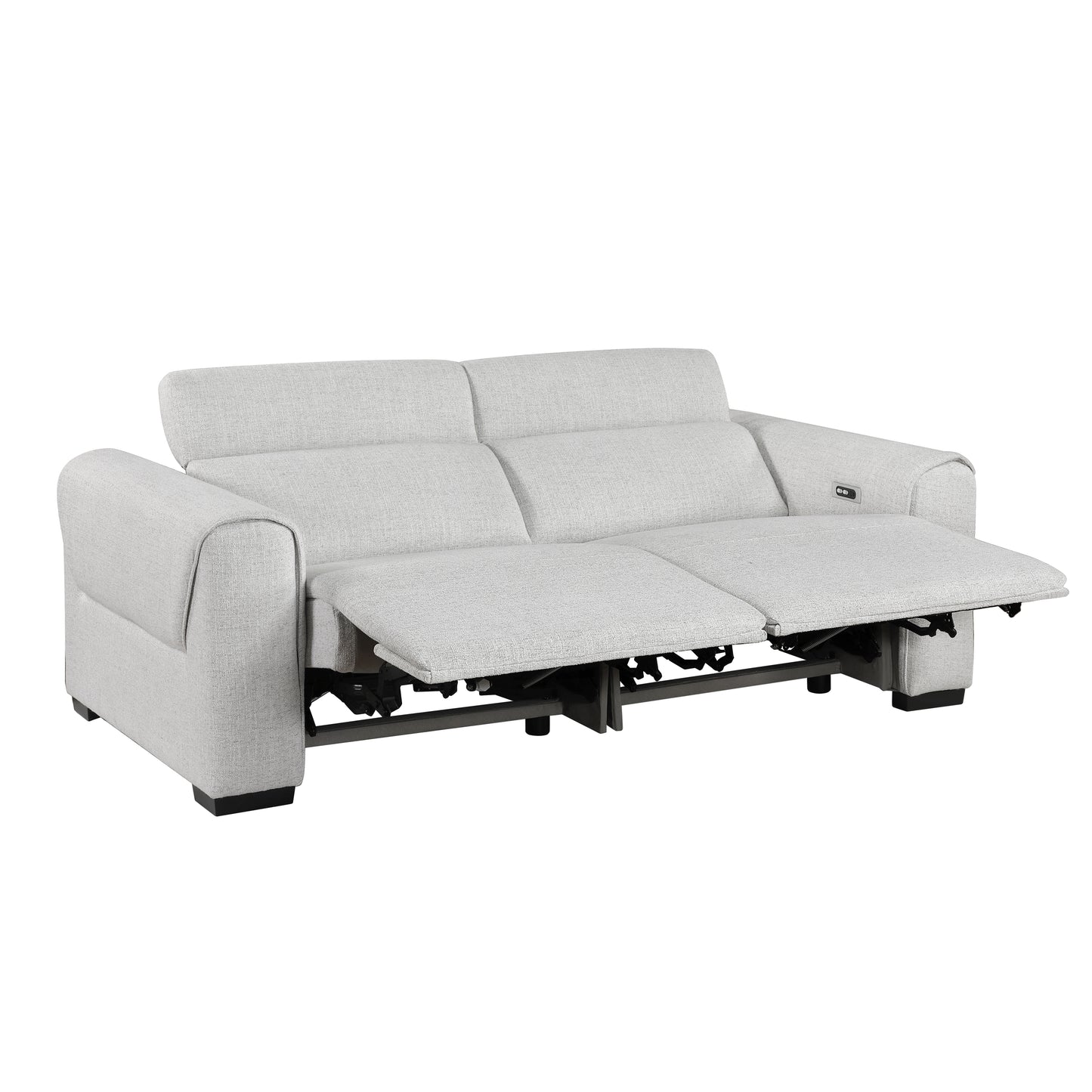 9455CLD-2PWH* - (2)Power Double Reclining Love Seat with Power Headrests, Charging Ports