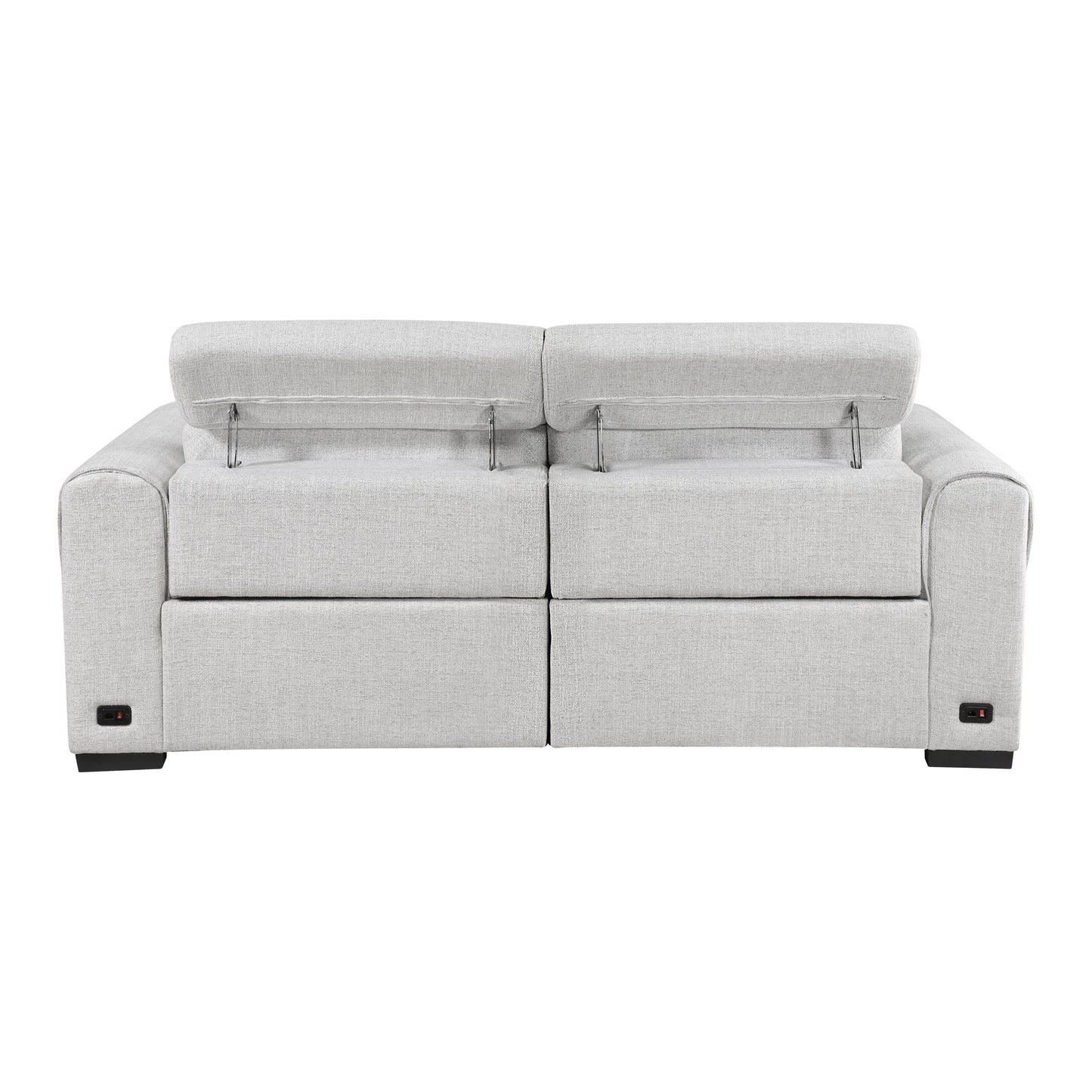 9455CLD-2PWH* - (2)Power Double Reclining Love Seat with Power Headrests, Charging Ports