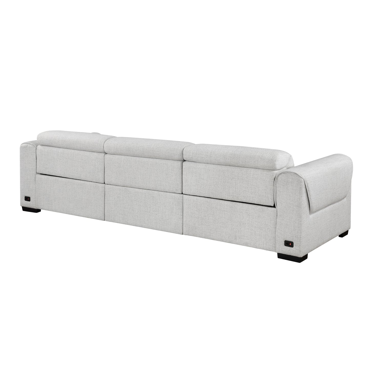 9455CLD-3PWH* - (3)Power Double Reclining Sofa with Power Headrests, Charging Ports