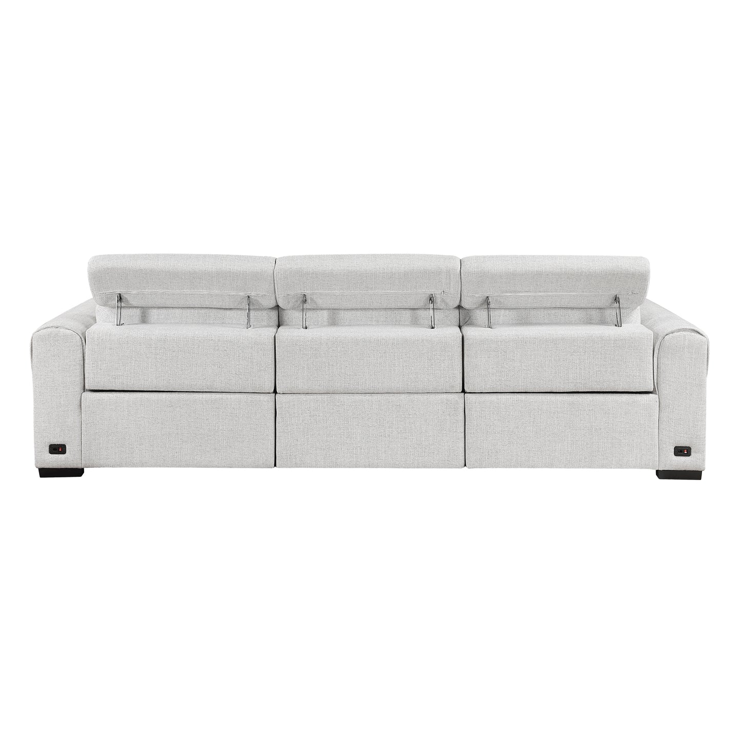 9455CLD-3PWH* - (3)Power Double Reclining Sofa with Power Headrests, Charging Ports