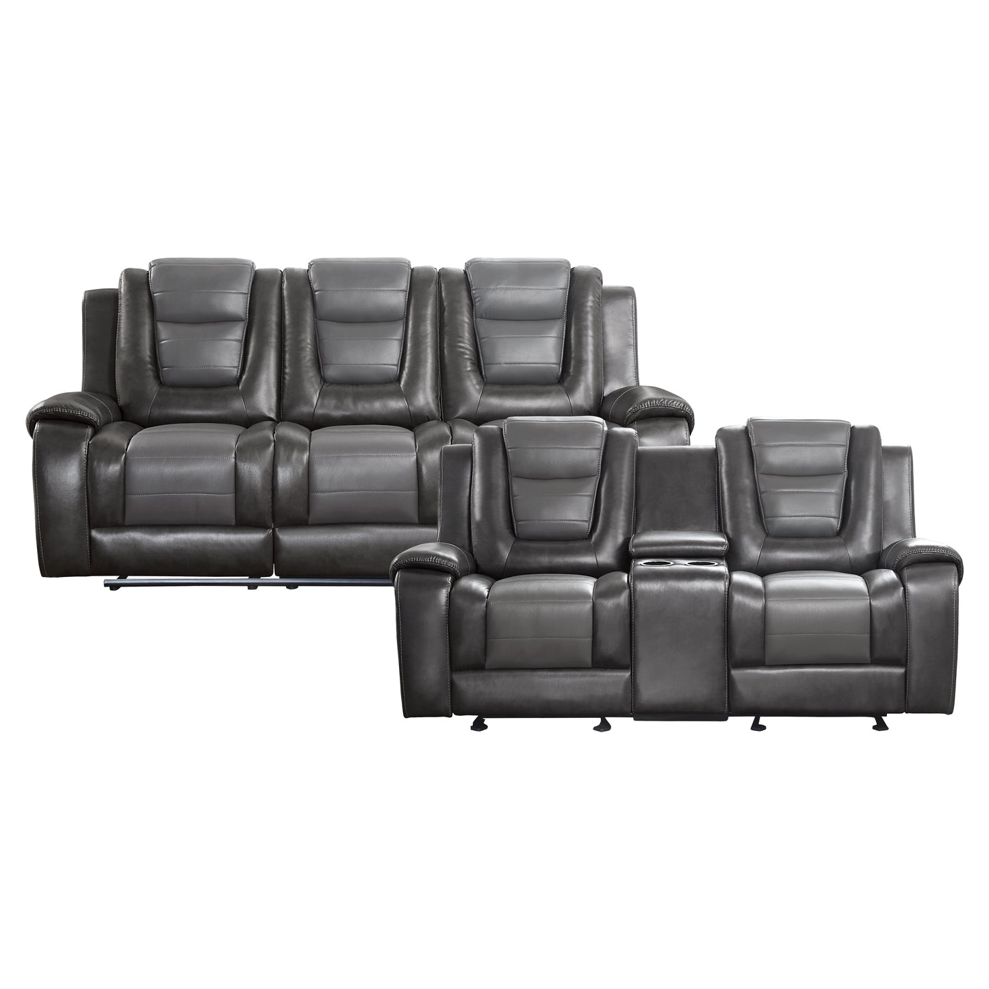 9470GY*2 - 2pc Set: Sofa, Love