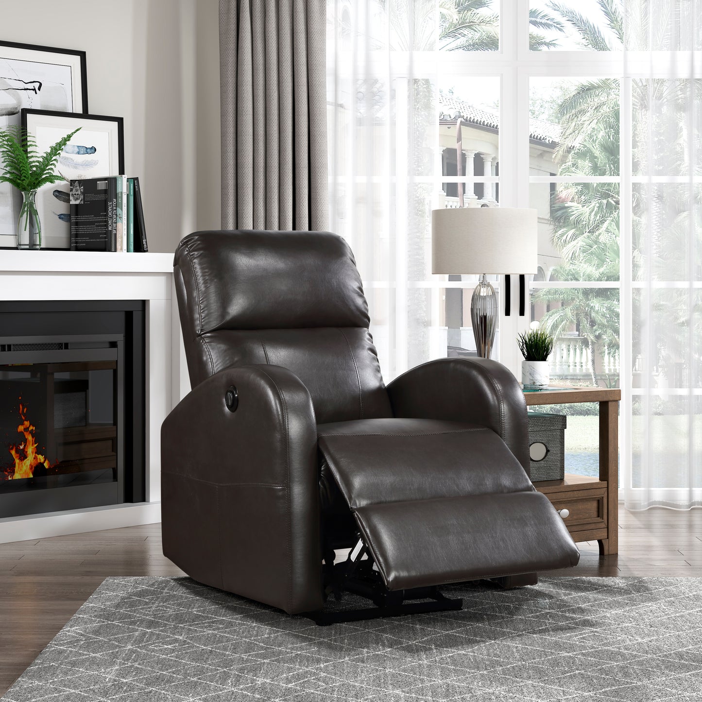 9478BRW-1PW - Power Reclining Chair