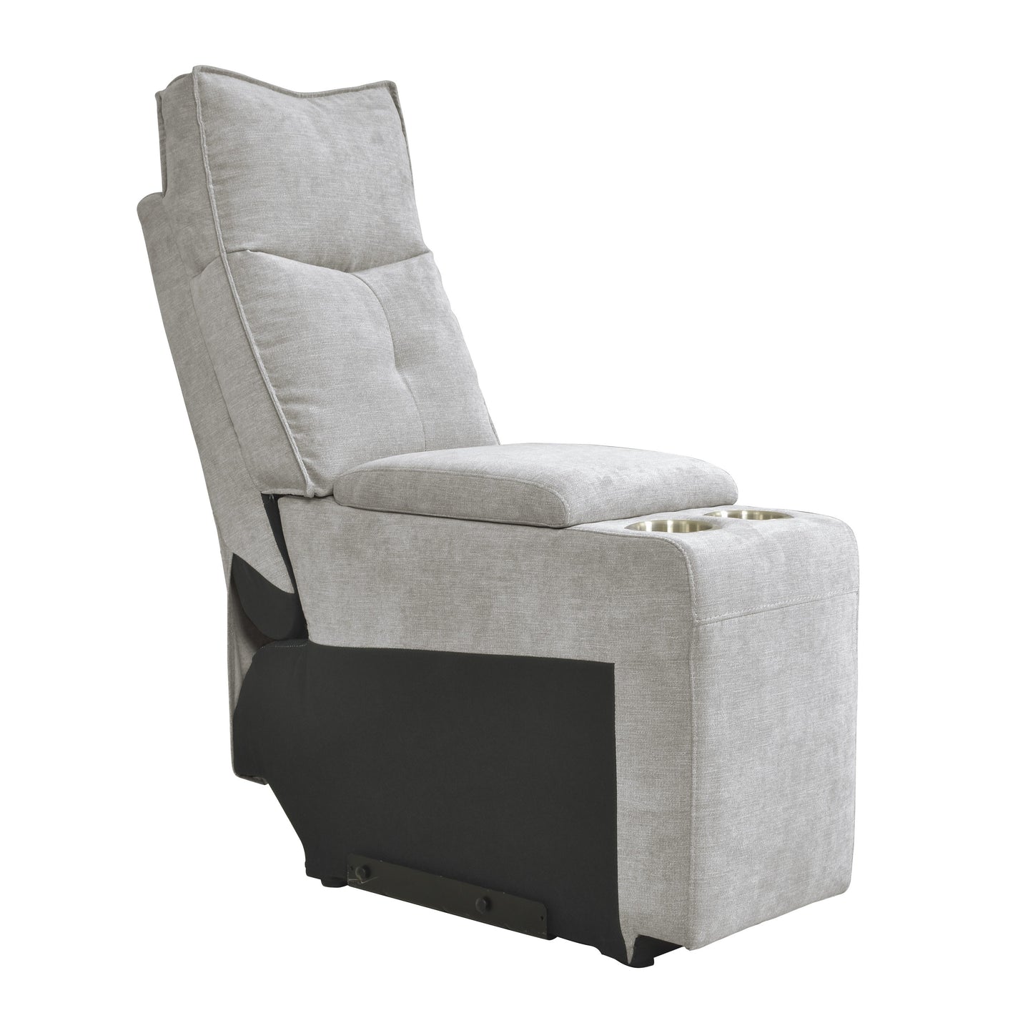 9509MGY*6LRRRPWH - (6)6-Piece Modular Power Reclining Sectional with Power Headrests and USB Ports