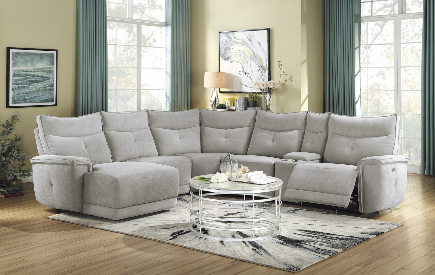 9509MGY-CR - (6/6)Corner Seat