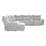 9509MGY*65LRR - (6)6-Piece Modular Reclining Sectional with Left Chaise