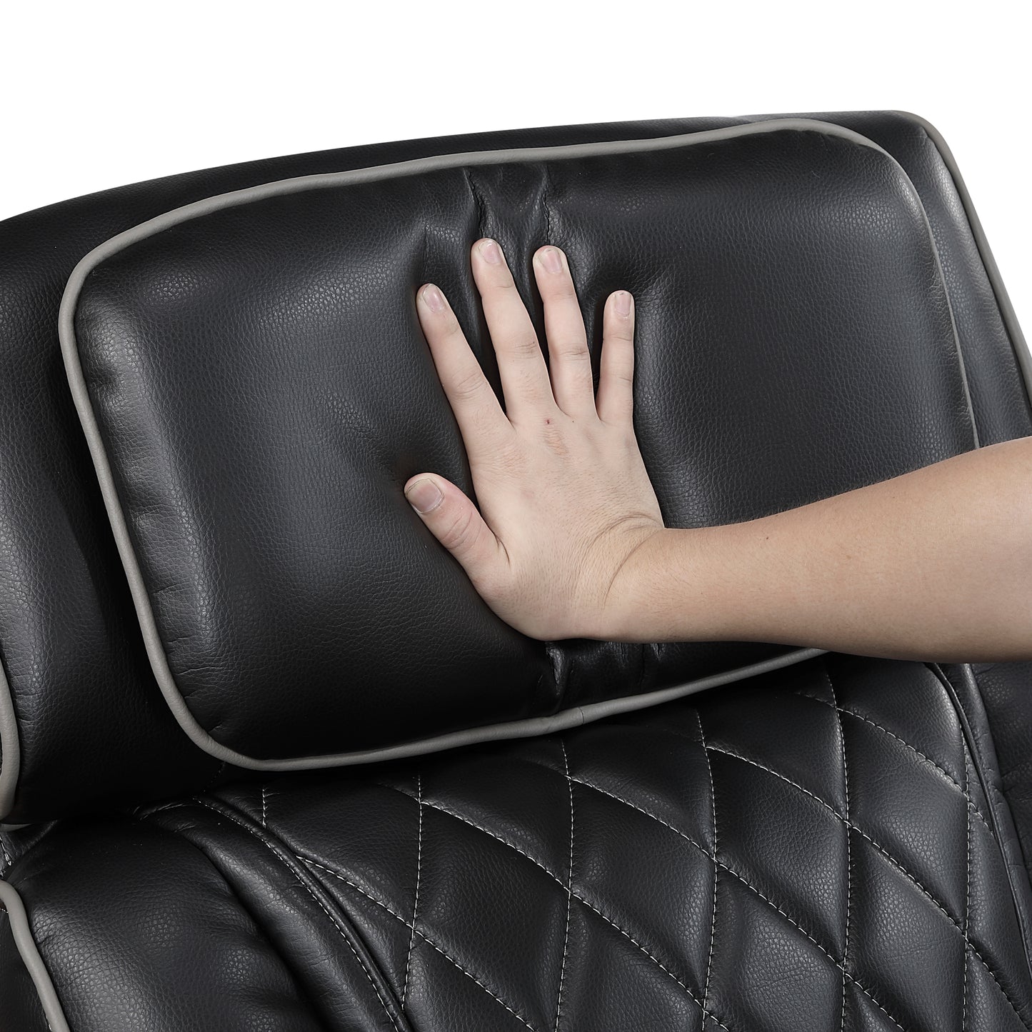 9516BLK-3PWH - Power Double Reclining Sofa with Center Drop-Down Cup Holders, Power Headrests, Storage Arms(Top and Side), Cup holders and Reading Lights, Two Wireless Chargers, Charging Ports and LED Lighting